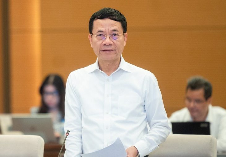 Bộ trưởng Nguyễn Mạnh Hùng nói về việc đấu giá sim số đẹp - Ảnh 1. Bộ trưởng Nguyễn Mạnh Hùng - Ảnh: GIA HÂN