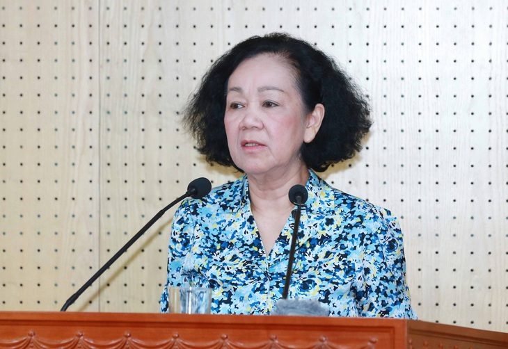 Bà Trương Thị Mai: Thực hiện nghiêm việc cấm người nhà làm lãnh đạo trong 13 ngành - Ảnh 1. Bà Trương Thị Mai - Ảnh: TTXVN